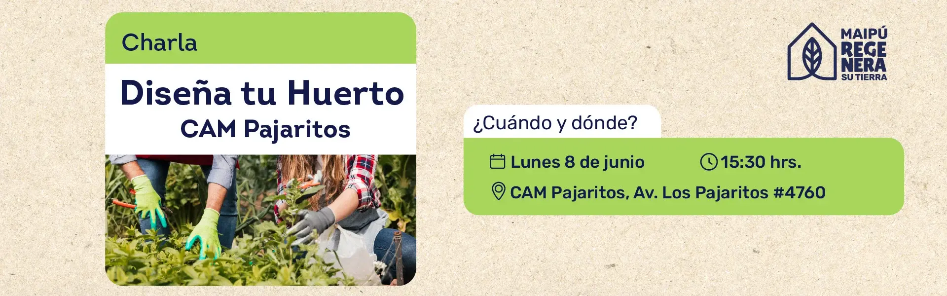 Charla Diseña Tu Huerto CAM Pajaritos
